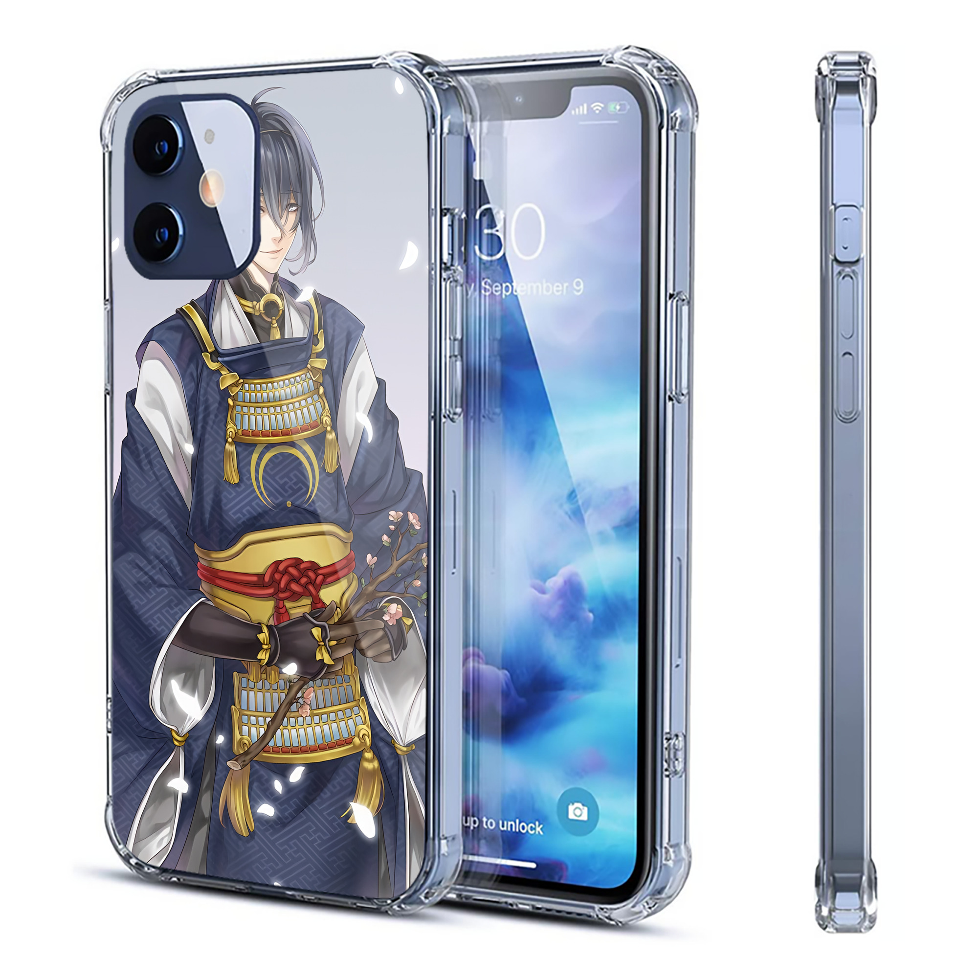 （画像用） 刀剣乱舞 Touken Ranbu 【iPhone 12シリーズ対応】透明スマホケース（クリアソフトケース）
